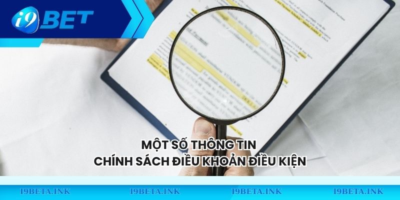 Một số thông tin chính sách điều khoản điều kiện